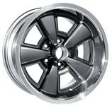 Aluminum Rally Wheel, 1971-72 Chevrolet A-Body, Gunmetal, 17x9, 5.125" B.S.