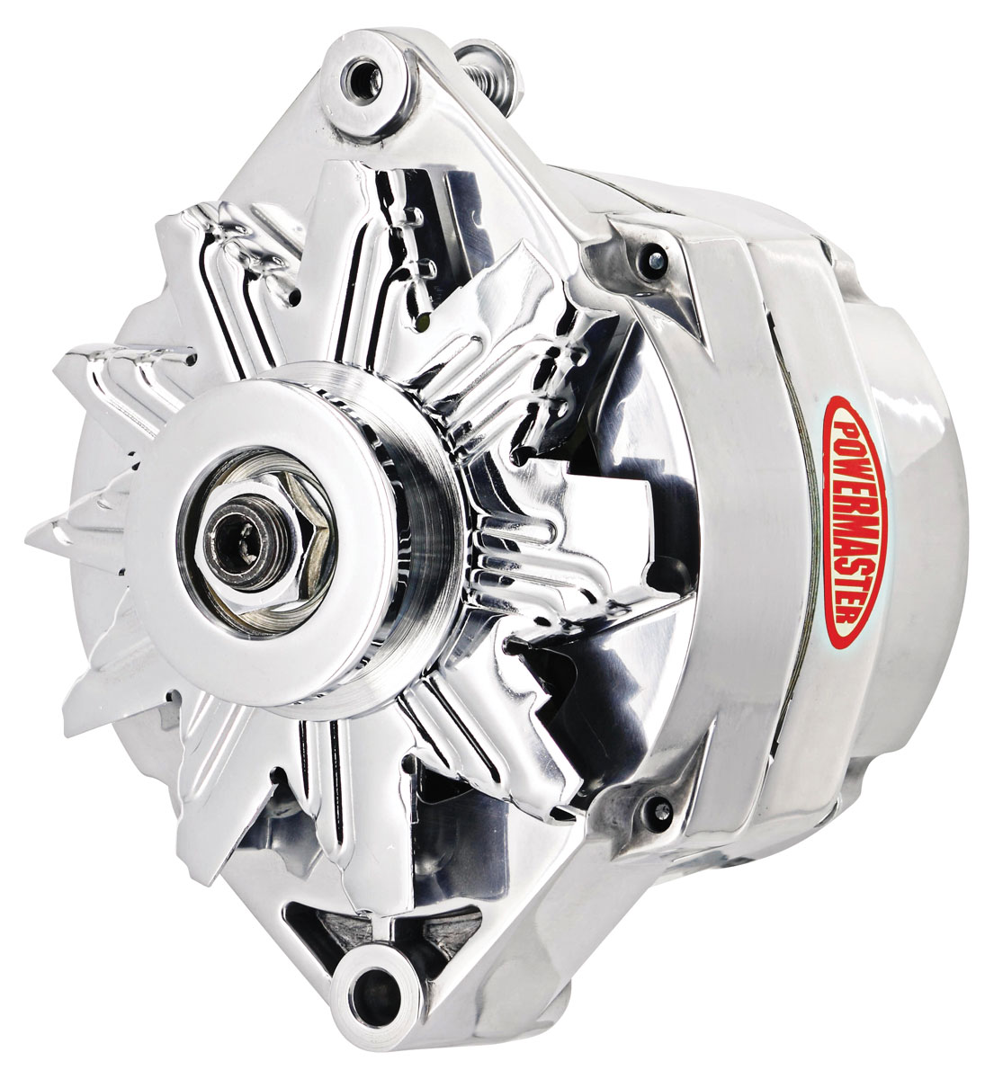 Alternator, Powermaster, 195988 GM Cars, 12SI Polished, 100 Amp, 1V