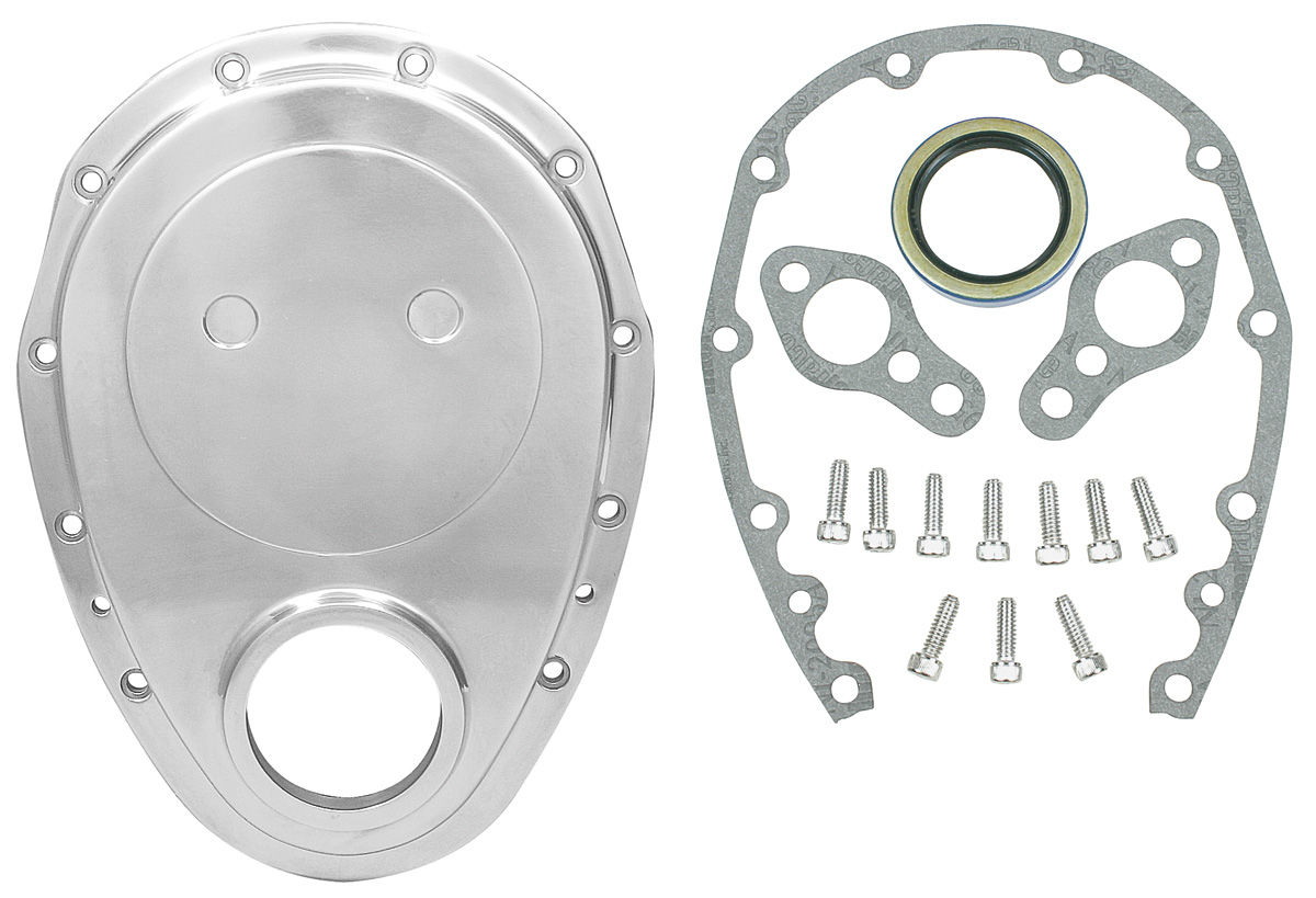 Timing Cover, Aluminum, SB Chevy, Kit