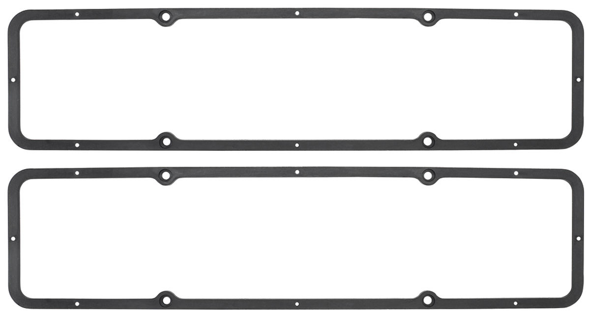 Gaskets, Valve Cover, Small Block Chevy, Rubberized Steel