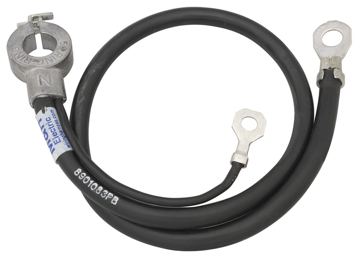 M&H Spring Ring Battery Cable, 1970 CH/EC/MC 396/402/454, Negative