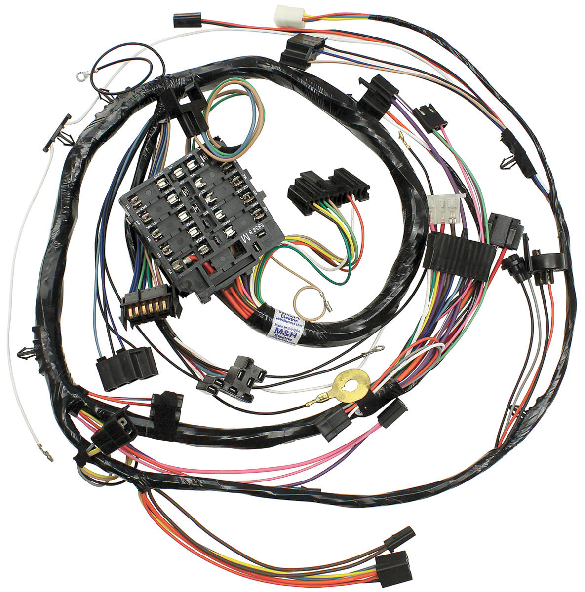 M&H Wiring Harness, Dash, 1972 Chevelle/El Camino/Monte, Round Gauges