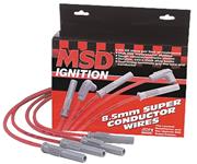 Spark Plug Wire Set, 8.5mm Super Conductor, MSD, 90/90° Boots