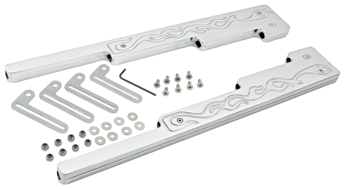 Holder, Spark Plug Wire, Flamed, Chrome