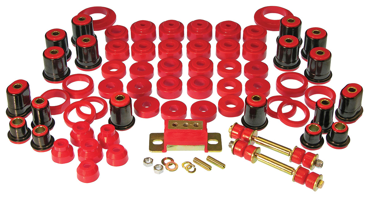 Prothane Bushing Set, Total, 196873 CH/EC/MC, Polyurethane, Oval