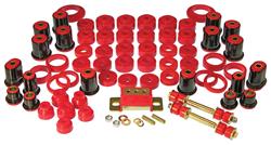 Bushing Set, Total, 1968-73 Chevrolet A-Body, Polyurethane, Oval Lower Rear