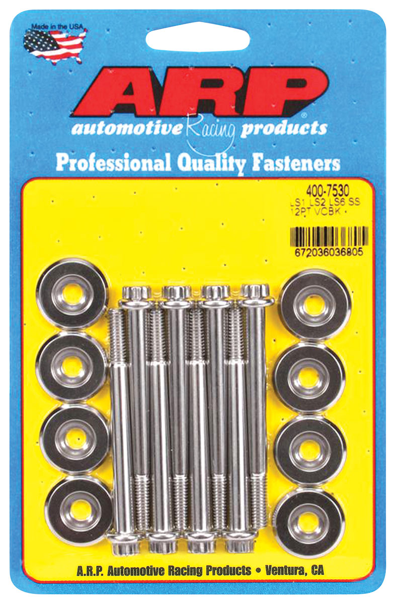 Bolts, Valve Cover, LS Engine, Stainless, 12Point Head