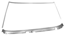 Window Reveal Molding Set, front, 1968-72 A-Body Coupe/El Camino, INCLUDES LOWER