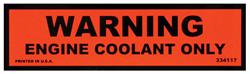 Decal, 74-77 Chevelle/El Camino/Monte Carlo, Cooling System, Late 74