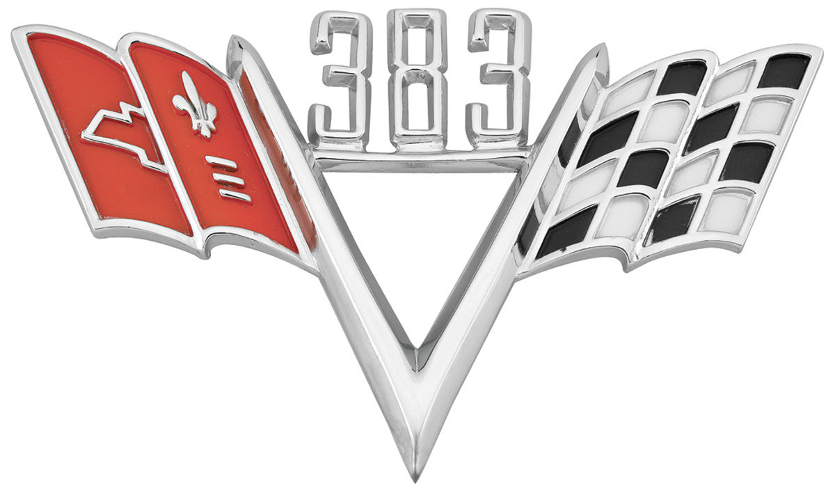 Emblem, Fender, 383 Custom VFlag