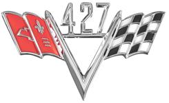 Emblem, Fender, 427 Custom V-Flag