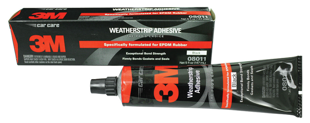 3M 08008 Black Super Weatherstrip Adhesive Tube - 5 oz.