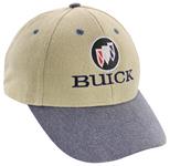 Hat, Buick, Beige/Indigo
