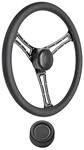 Steering Wheel Kit, 1959-69 GM, Autocross, Leather, Plain Hi-Rise