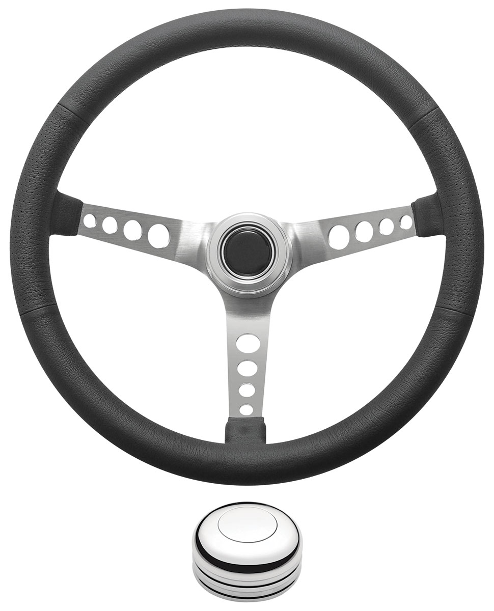 GT Performance Steering Wheel Kit, 195969 GM, Retro w/Holes, Plain