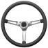 Steering Wheel Kit, 1959-69 GM, Retro w/Slots, Plain Cap Pol, Hi-Rise
