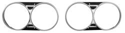 Headlamp Bezels, 1966 Chevelle & El Camino, Pair