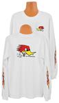 Shirt, Long Sleeved, Clay Smith, Mr Horsepower, White