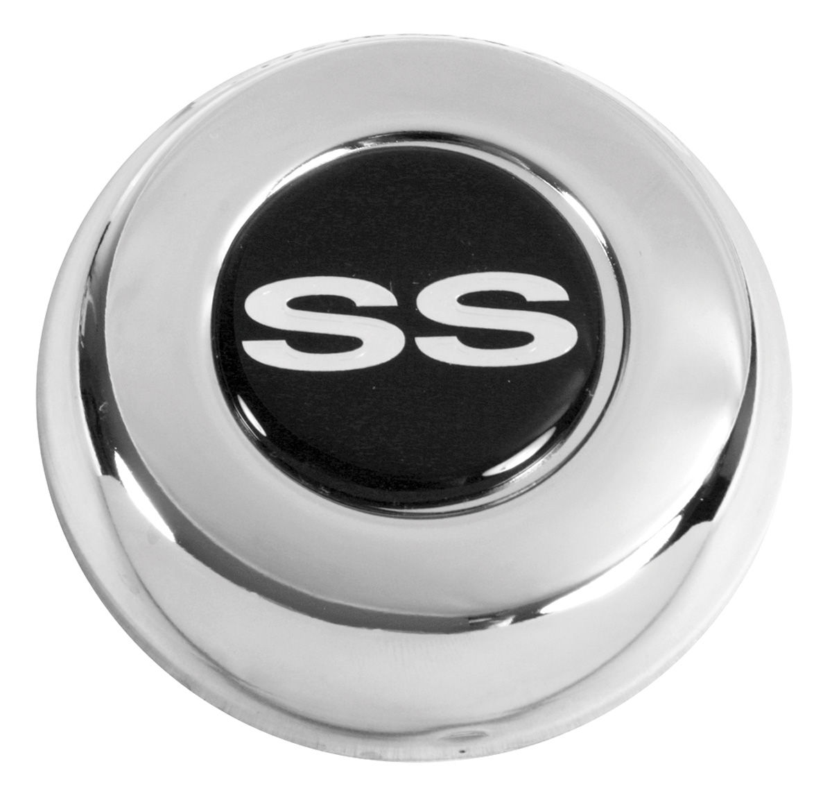 Horn Cap, Grant Classic/Challenger Series, Black w/Silver SS