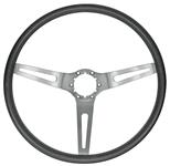 Steering Wheel, 3-Spoke,1969-72 Chevelle/Elco/Monte, 69-70 Buick, Brushed Spokes