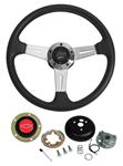 Steering Wheel Kit, Grant Elite GT, 1969-88 CH/EC/MC, Black w/ Red Bowtie Cap
