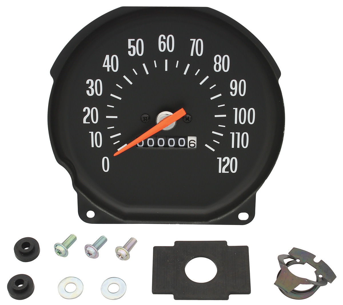 Gauge, Speedometer, 197172 CH/EC/MC Super Sport, Floor Shift