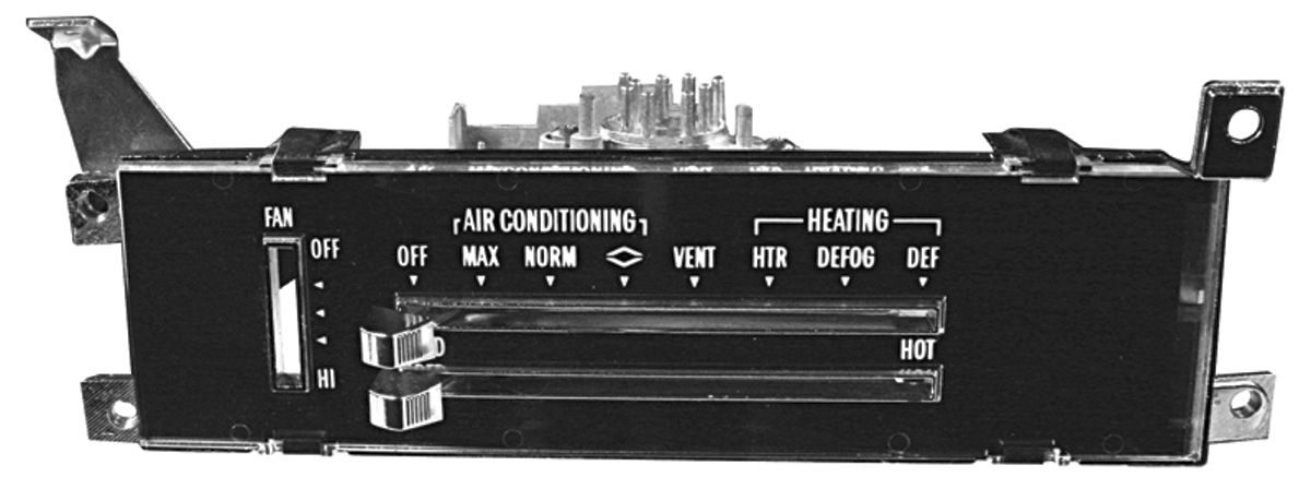 Restoparts Assembly Heaterac Control 1971 72 Chevelleel Camino