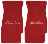 Floor Mats, Raylon Loop, 1970-74 Metallic Silver "Monte Carlo" Script