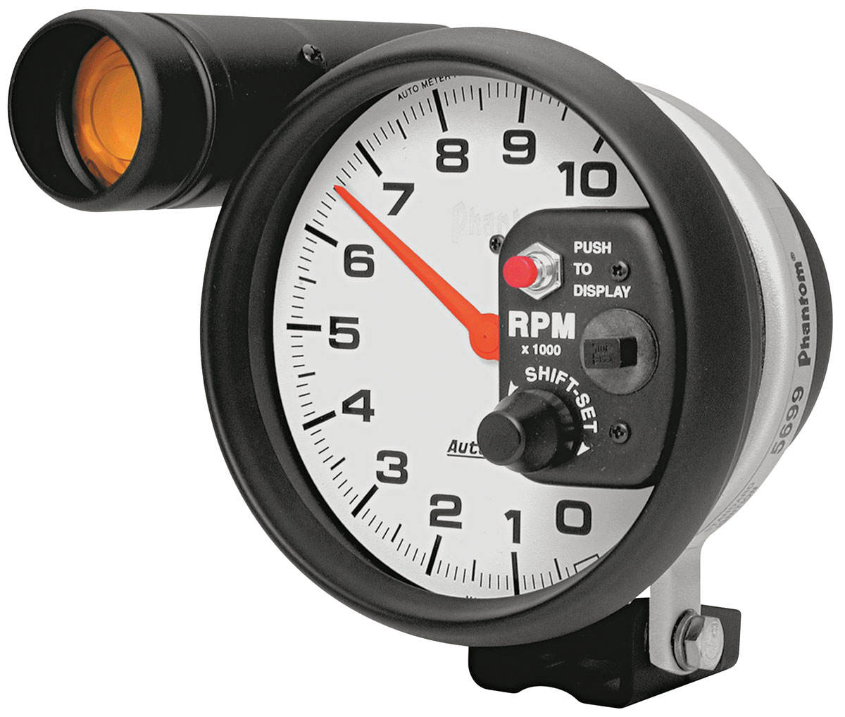 Autometer Gauge, Tachometer, Auto Meter, Phantom, 5", w/ Light