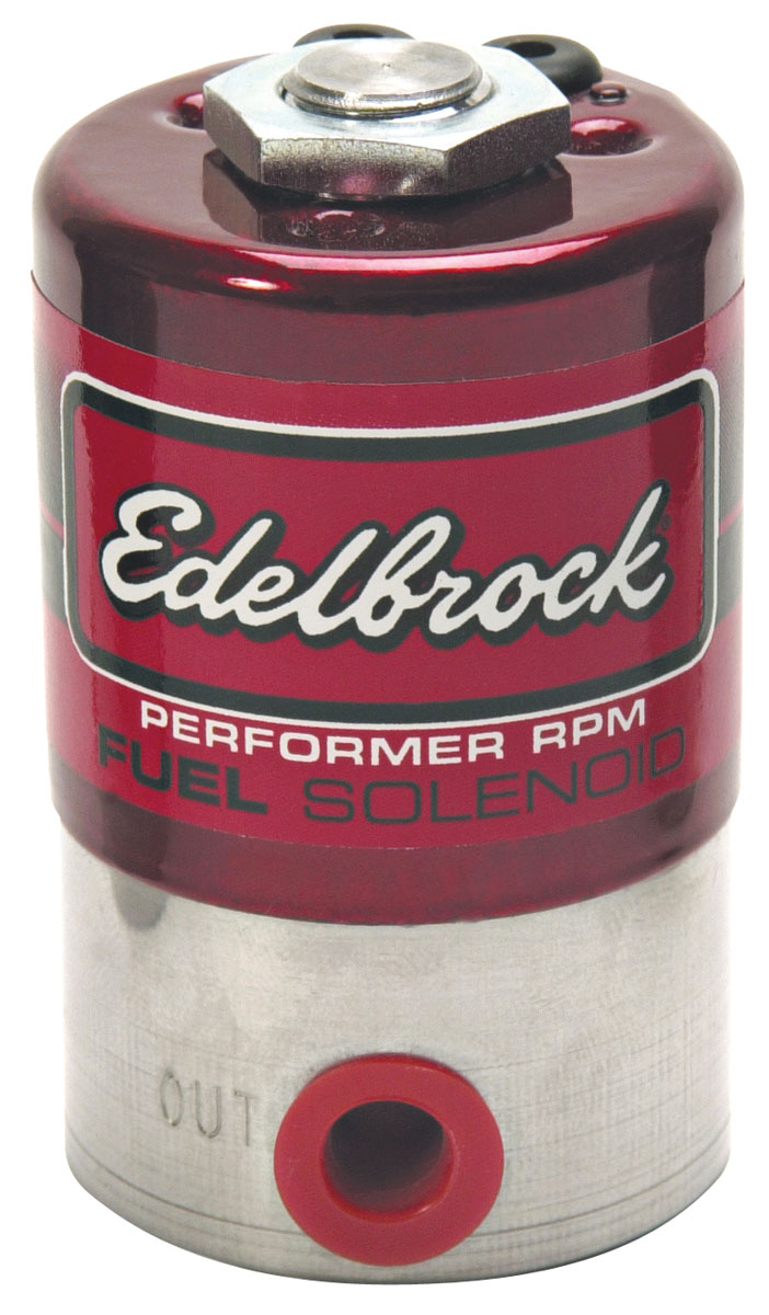 Solenoid, Fuel, Edelbrock, Performer RPM, Stainless