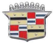 Emblem, 63-80 Cadillac, Hub Cap Crest, 2.09" x 1.65"