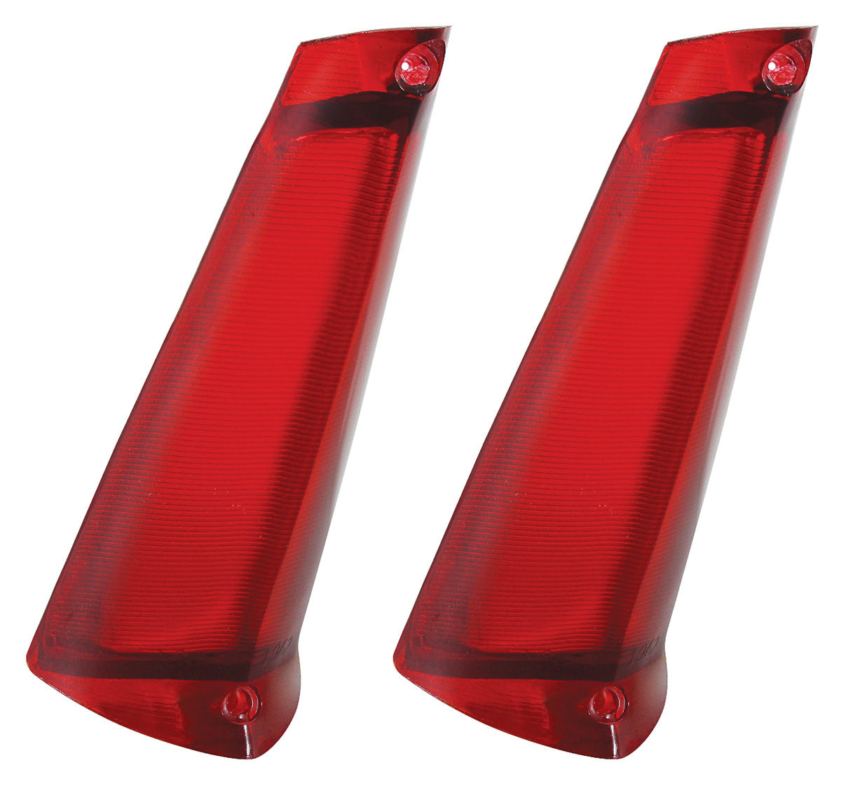 thumbnail interactive-video image 1 of Reproduction Red Tail Light Lens For 1961-1964 Lincoln - Rear Brake Lamp 1 of 5