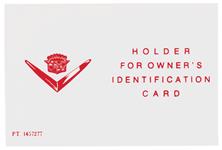 ID Card Holder, Plastic, 1954-56 Cadillac