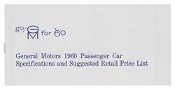 New Vehicle Price Book, 1960 Cadillac/Pontiac