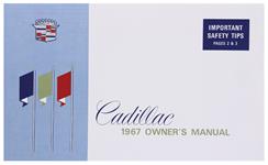 Owners Manual, 1967 Cadillac