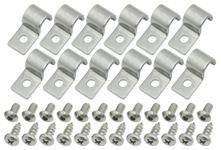 Line Clamps, Kugel, 3/8", Stainless Steel, 12 Pack