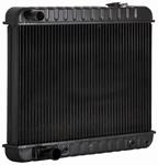 Radiator, Std Core, 63-64 CAD, V8, AT, w/Trans Cooler, 17-3/8"x24-3/4", PS. Fill