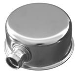 Oil Fill Cap, w/3/8" Vent Tube, 1954-67 Cadillac, Push-On, Cadmium Plated