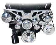 Pulley Conversion System, 1968-76 Cadillac, March Style Track w/o Power Steering
