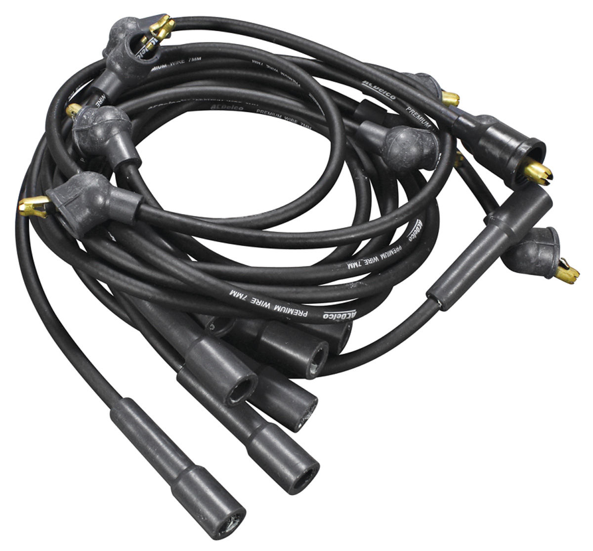 Spark Plug Wire Set, 7mm, 197173 Cadillac, Straight/90° Boot
