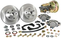 Disc Brake Conversion, Front, 1961-68 Cadillac, w/MC & 8" Dual Booster, 12" Plain Rotors, Exc. 67-68 Eldorado