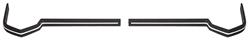Bumper Impact Strips, Front, 1973 Eldorado, Ends