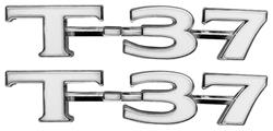 Emblem, Fender, 1970-71 LeMans & Tempest, T-37, Pair