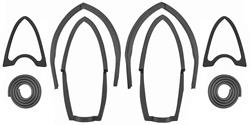 Gasket Set Complete, Tail Light Lens, 1954-56 Cadillac Exc. 55-56 Eldorado, 6pc