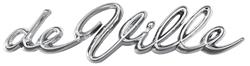 Emblem, 1963-64 Cadillac DeVille Quarter Panel Script