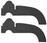 Seals, Bumper to Inner Fender, 58 Cadillac, Front, Exc. Brougham