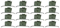 Clip Set, Pinchweld Molding, 1961-65 Convertible, 16pcs