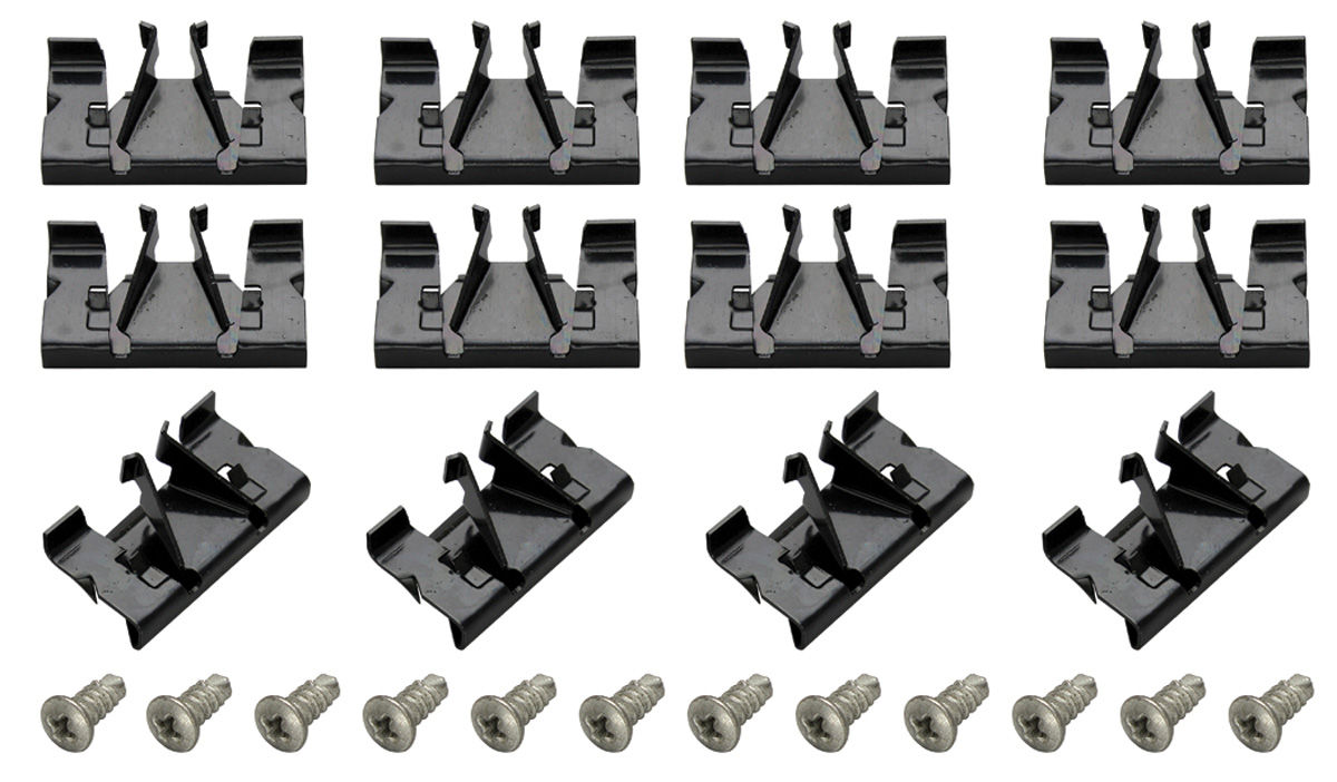 CLIPS, Pinchweld Molding, 196772 Convertible, kit (12 clips/screws