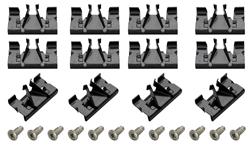 CLIPS, Pinchweld Molding, 1967-72 Convertible, kit (12 clips/screws)