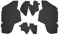 Trunk Side Panels, Double Black Panelboard, 1971-73 Cadillac Sedan DeVille, 4pc